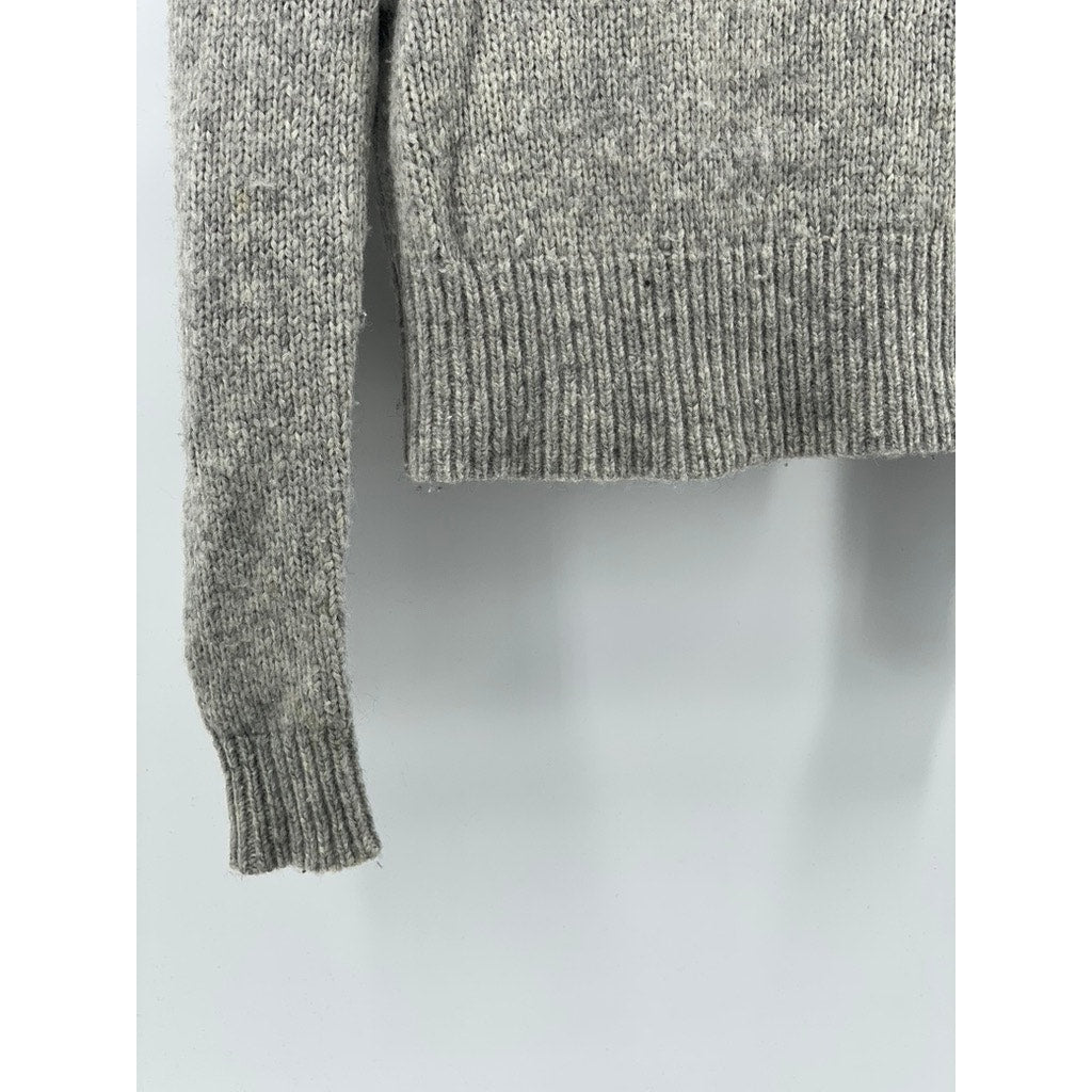 TALULA Women's Gray Heather Crewneck Alpaca Blend Long Sleeve Knit Sweater SZ XS