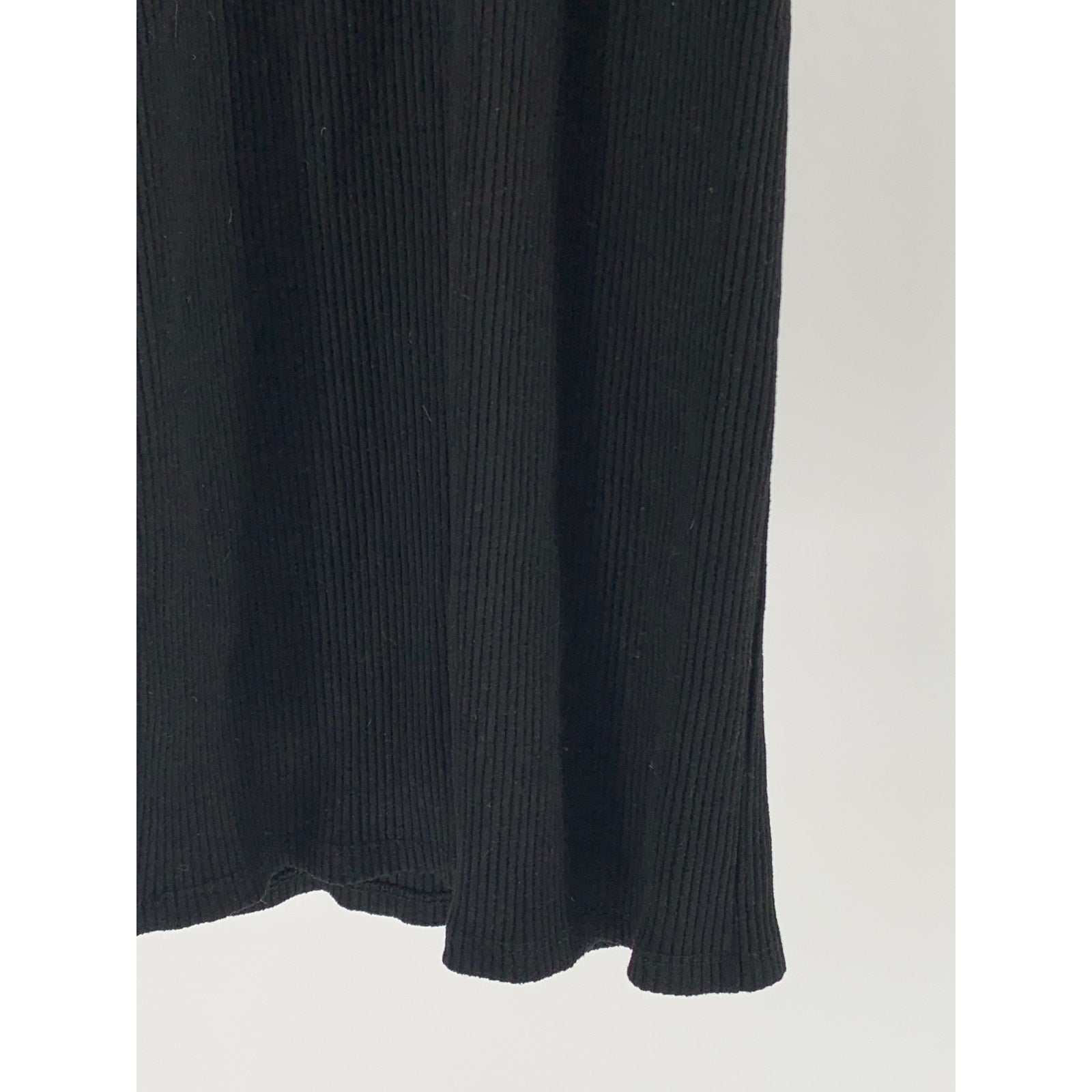 ZARA Women's Black Ribbed Halter Sleeveless Open-Back Maxi Bodycon Dress SZ M