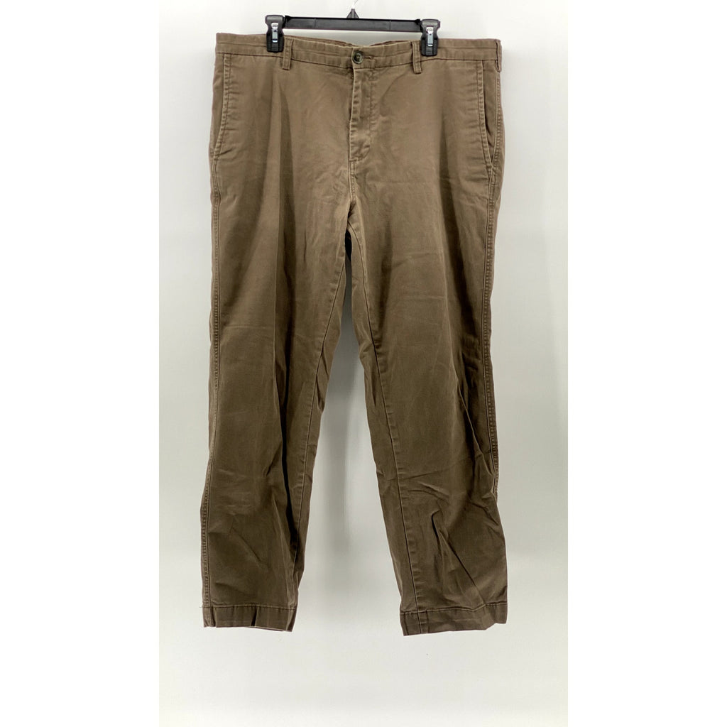 JOSEPH ABBOUD Men's Brown Straight-Leg Stretch Chino Pants SZ 40X32