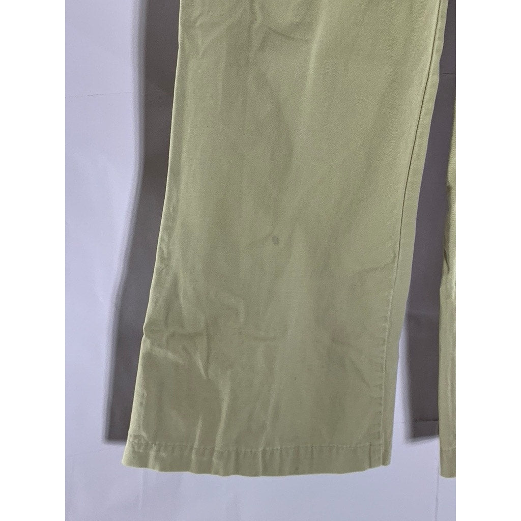 BRITTANIA Women's Tan Five-Pocket Wide-Leg Jeans SZ 32
