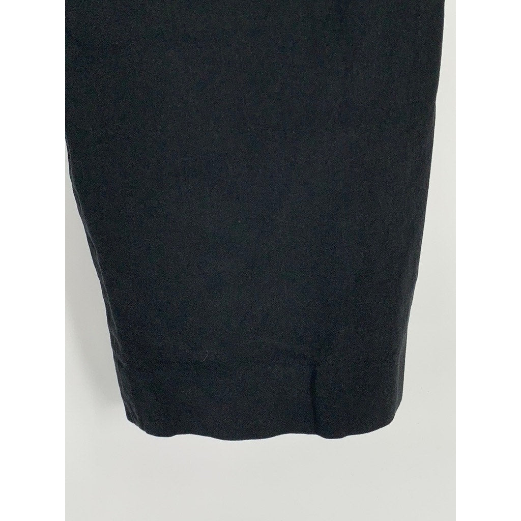 J.CREW Women's Black Solid Straight-Leg Kallie Ankle Pant SZ 14