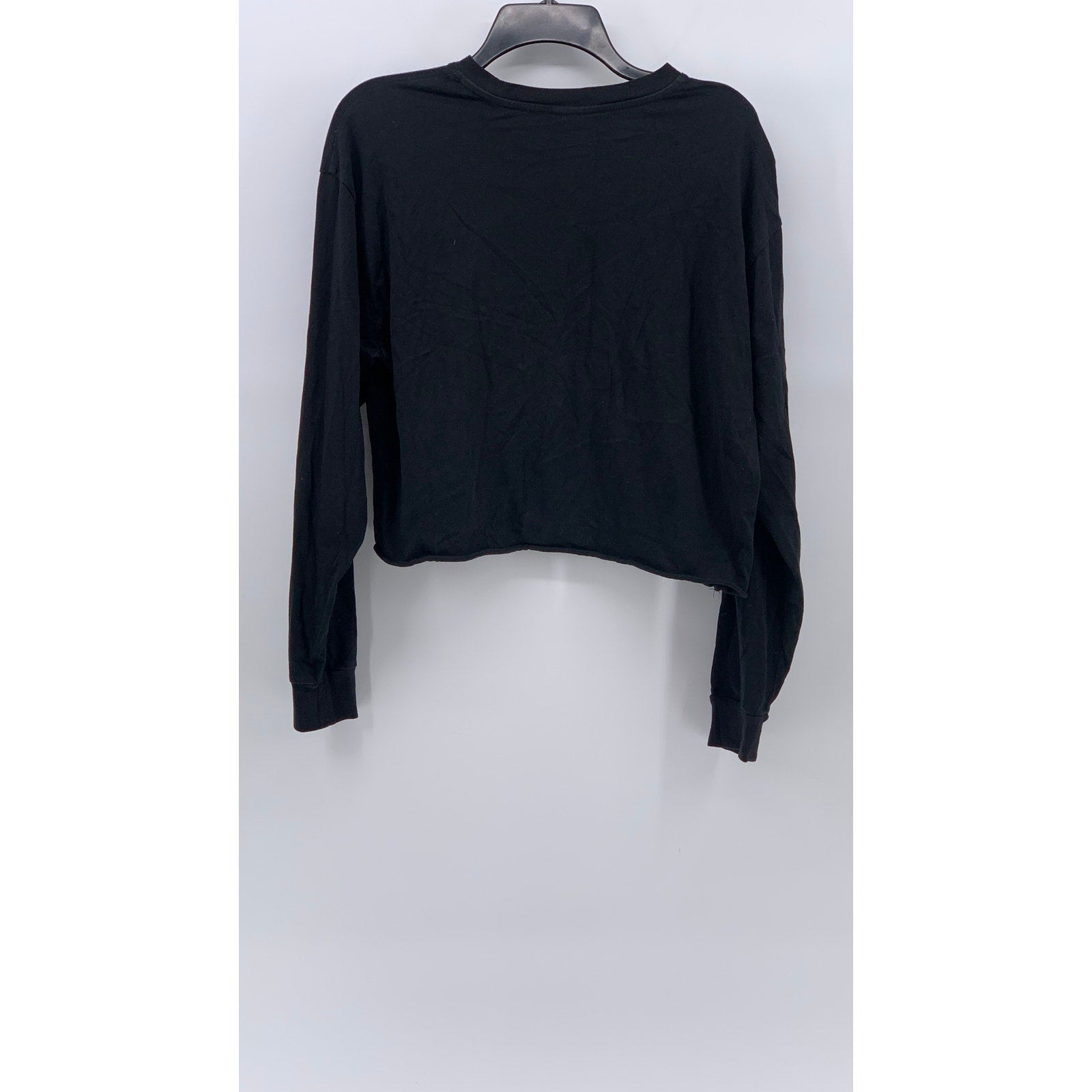 TNA Women's Black Crewneck Embroidered Logo Casual Pullover Sweatshirt SZ M