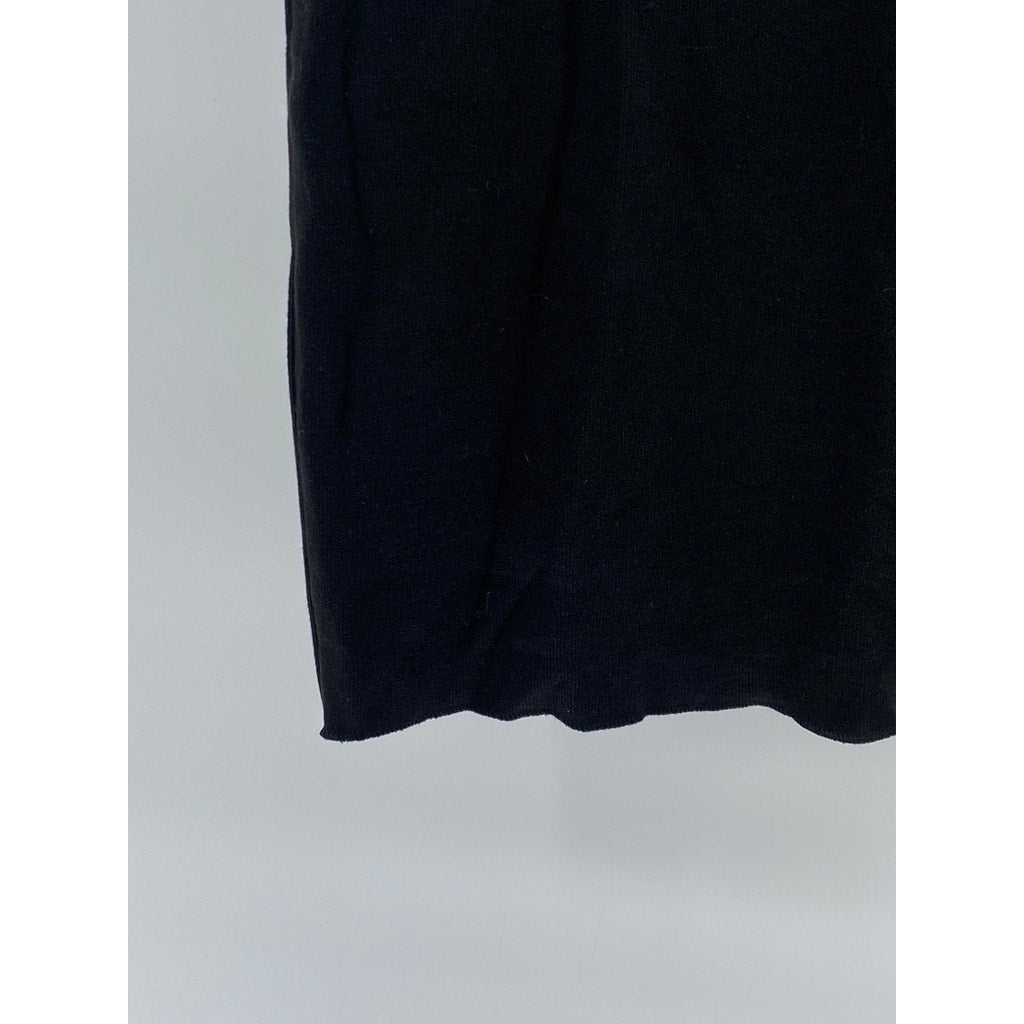 ZARA Women's Black Knit Crewneck Sleeveless Bodycon Mini Dress SZ M