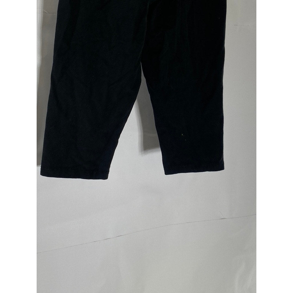 ZARA Girl's Black Solid Elastic Waist Pull-On Biker Shorts SZ 9