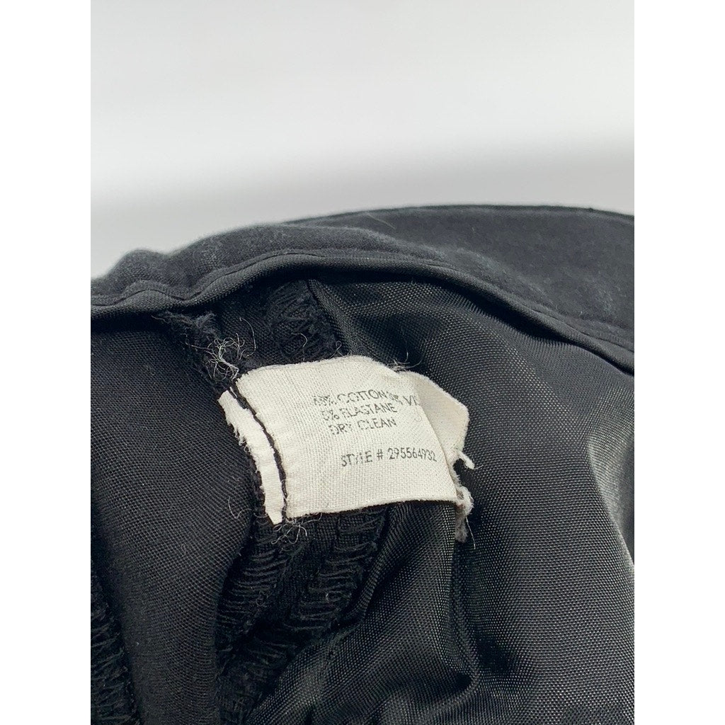 CLUB MONACO Women's Black Solid Hook & Button Slim Pant SZ 4