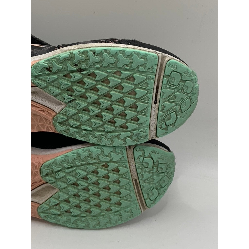 ASCIS Girls' Black Mesh Lazerbeam Running Lace-Up Sneakers SZ 2