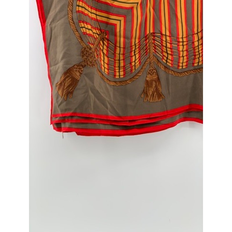 SANDRA ROTH CIAO SPORT Women's Brown Printed Silk Lightweight Scarf