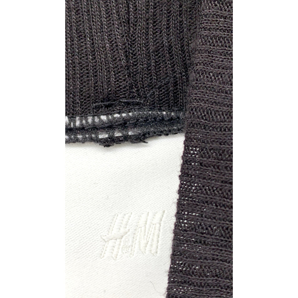 H&M Women's Black Rib Knit Pullover Long Sleeve Turtleneck Sweater SZ 2XL