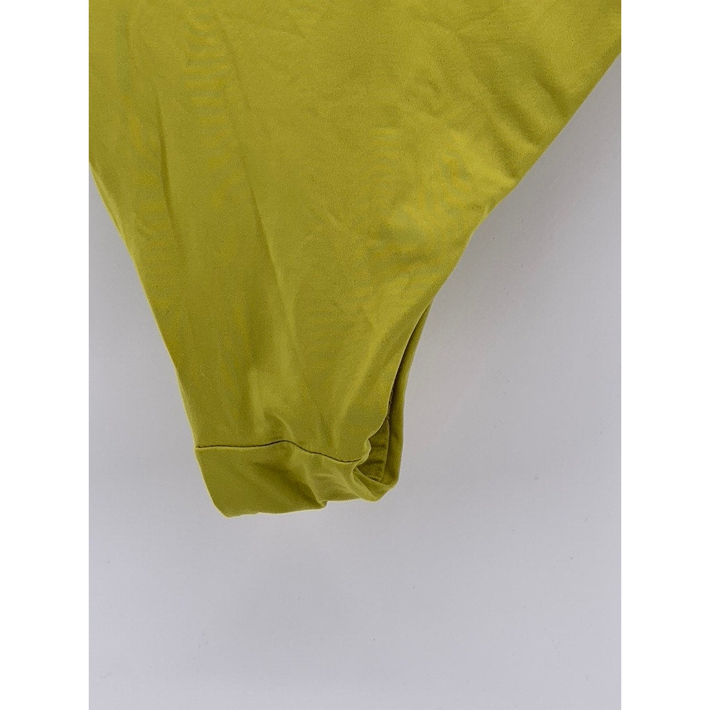ZARA Women's Yellow-Green Cutout Strapless Swim One-Piece SZ XS