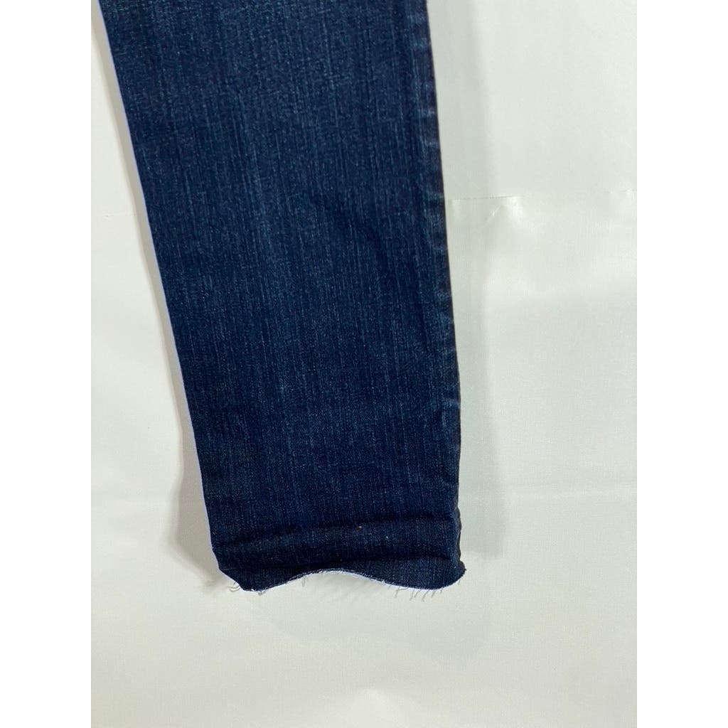 J. BRAND BOUTIQUE Women's Dark Blue Durban Straight-Leg Cropped Denim Jeans SZ26