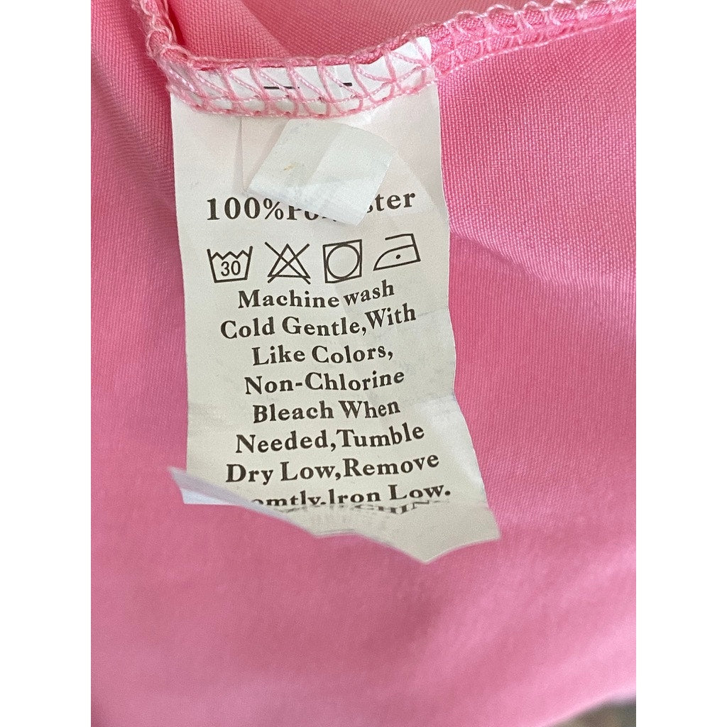 UNBRANDED Women's Light Pink Sweetheart Neckline A-Line Maxi Dress SZ M