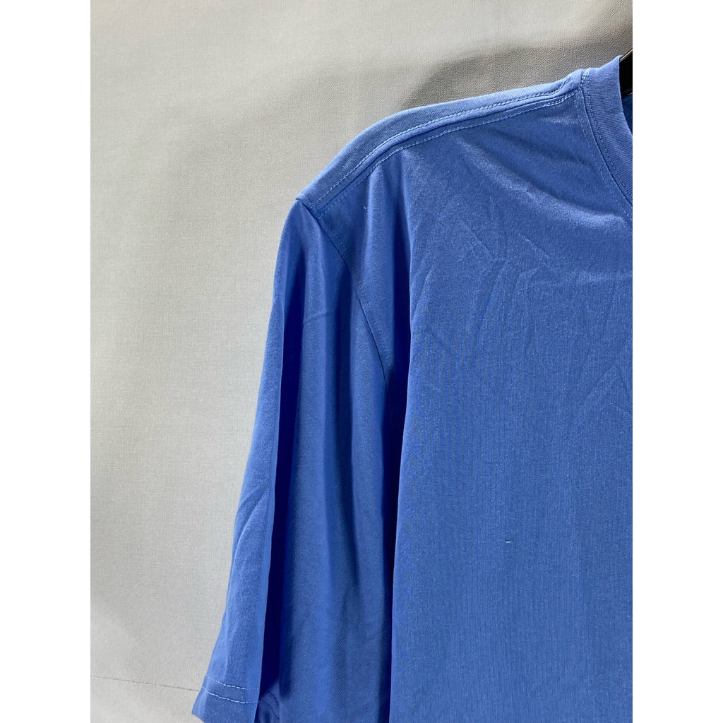 NIKE Men's Blue Crewneck Dri-Fit Athletic-Cut The Nike Active T-Shirt SZ L