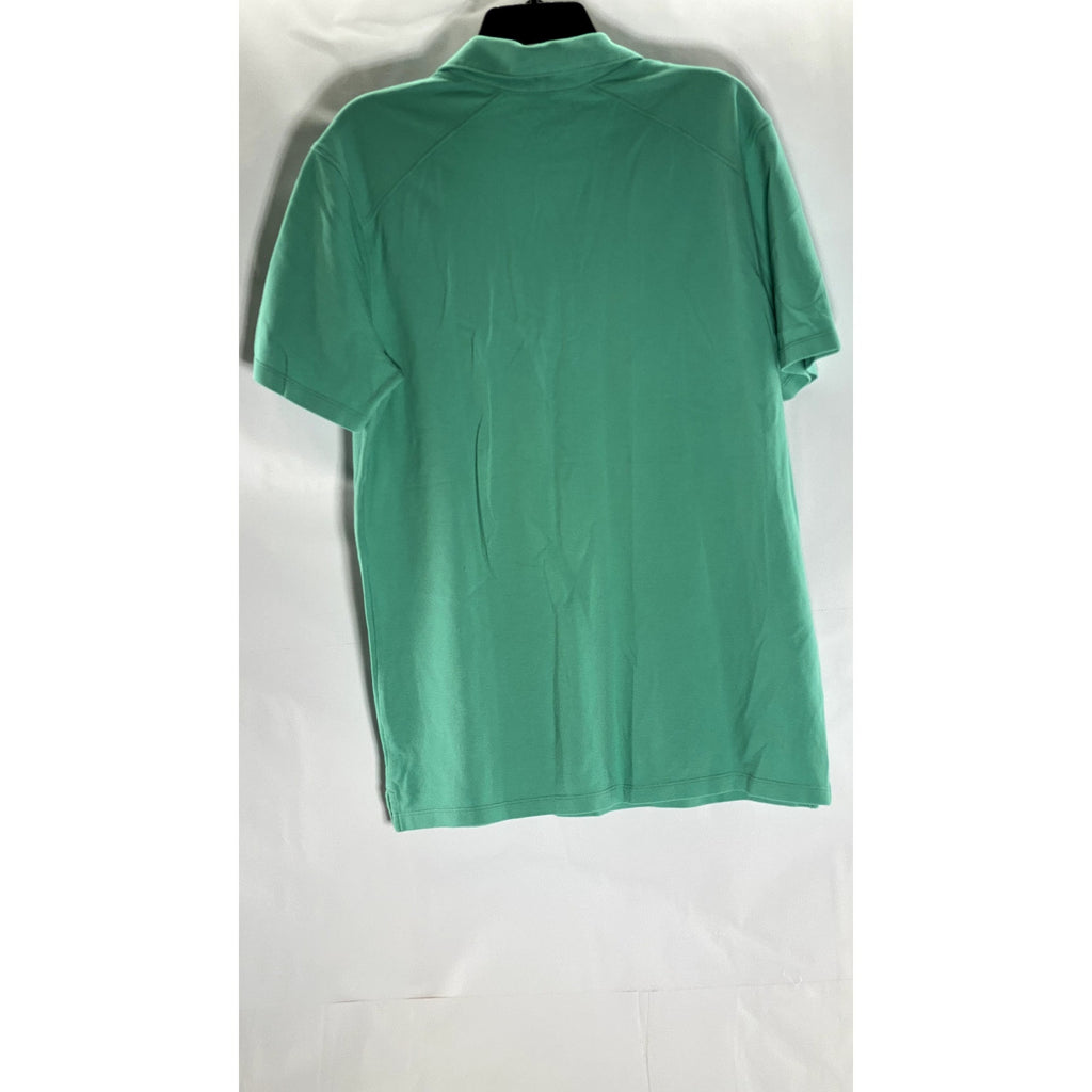 AMERICAN GIANT Men's Green Cotton Pique Short Sleeve Polo Shirt SZ S