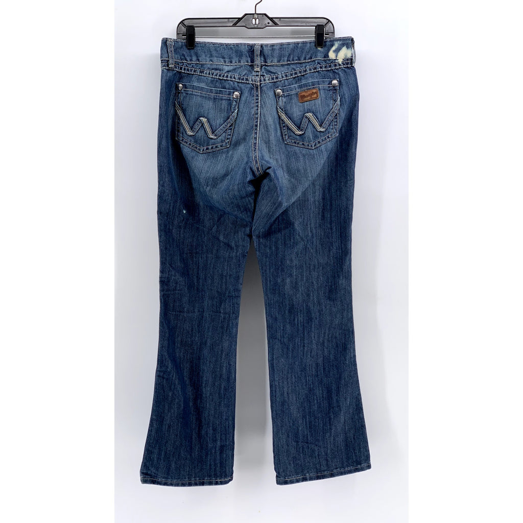 WRANGLER Women's Medium Wash Retro Mae Regular-Fit Bootcut Jeans SZ 32