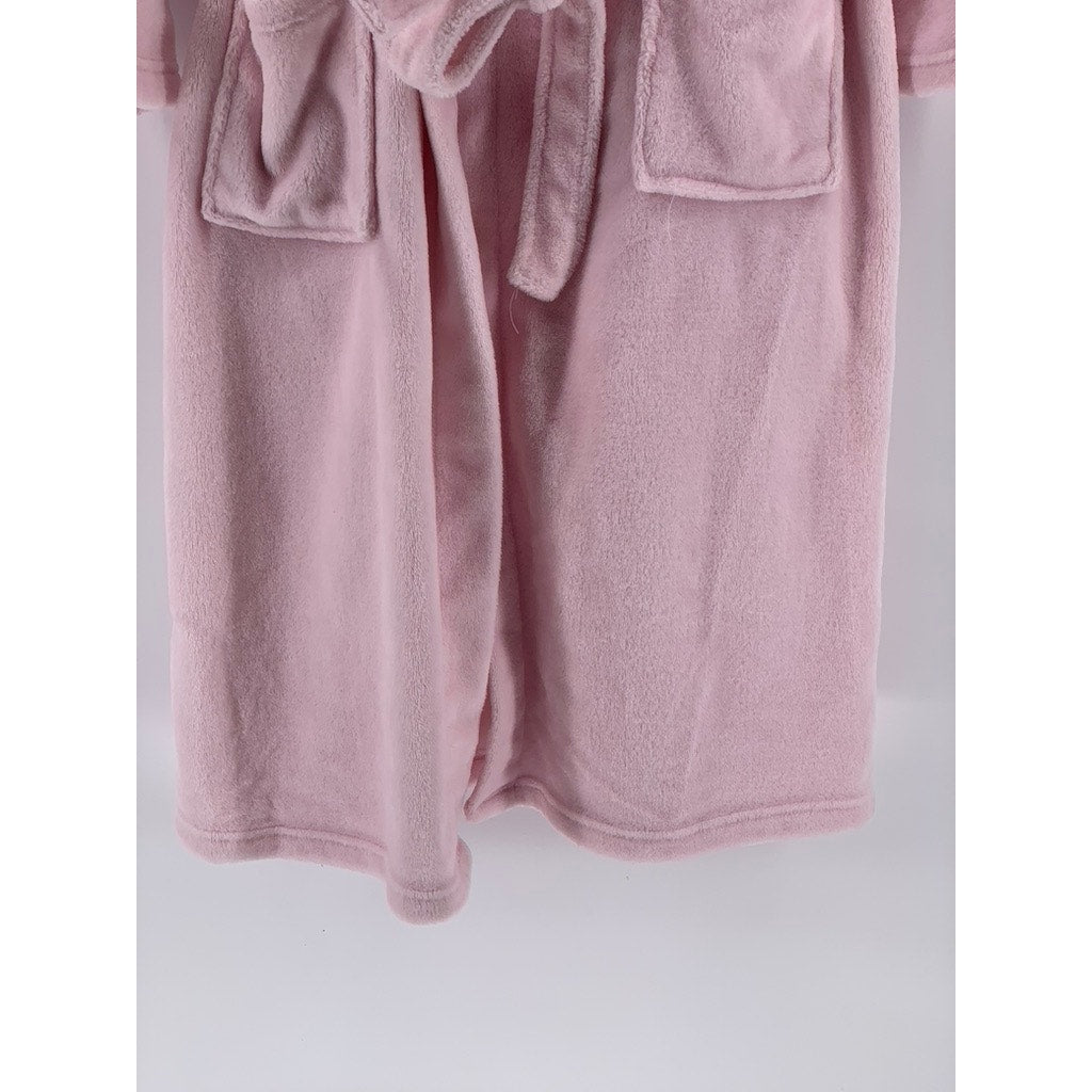 NICOLE MILLER Women's Pink Belted Polyester Robe SZ M