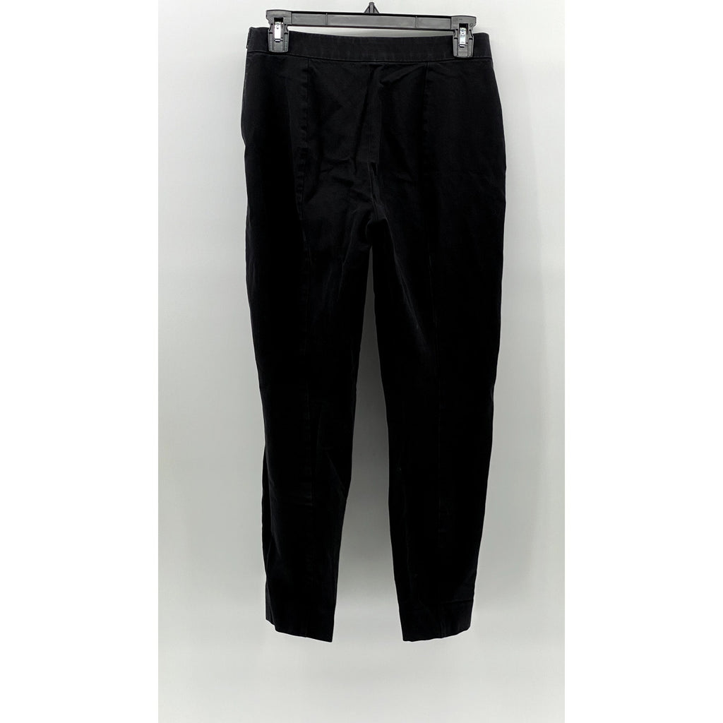 EVERLANE Women's Black Pocketless Slim-Leg Regular-Fit Ankle Pant SZ 4