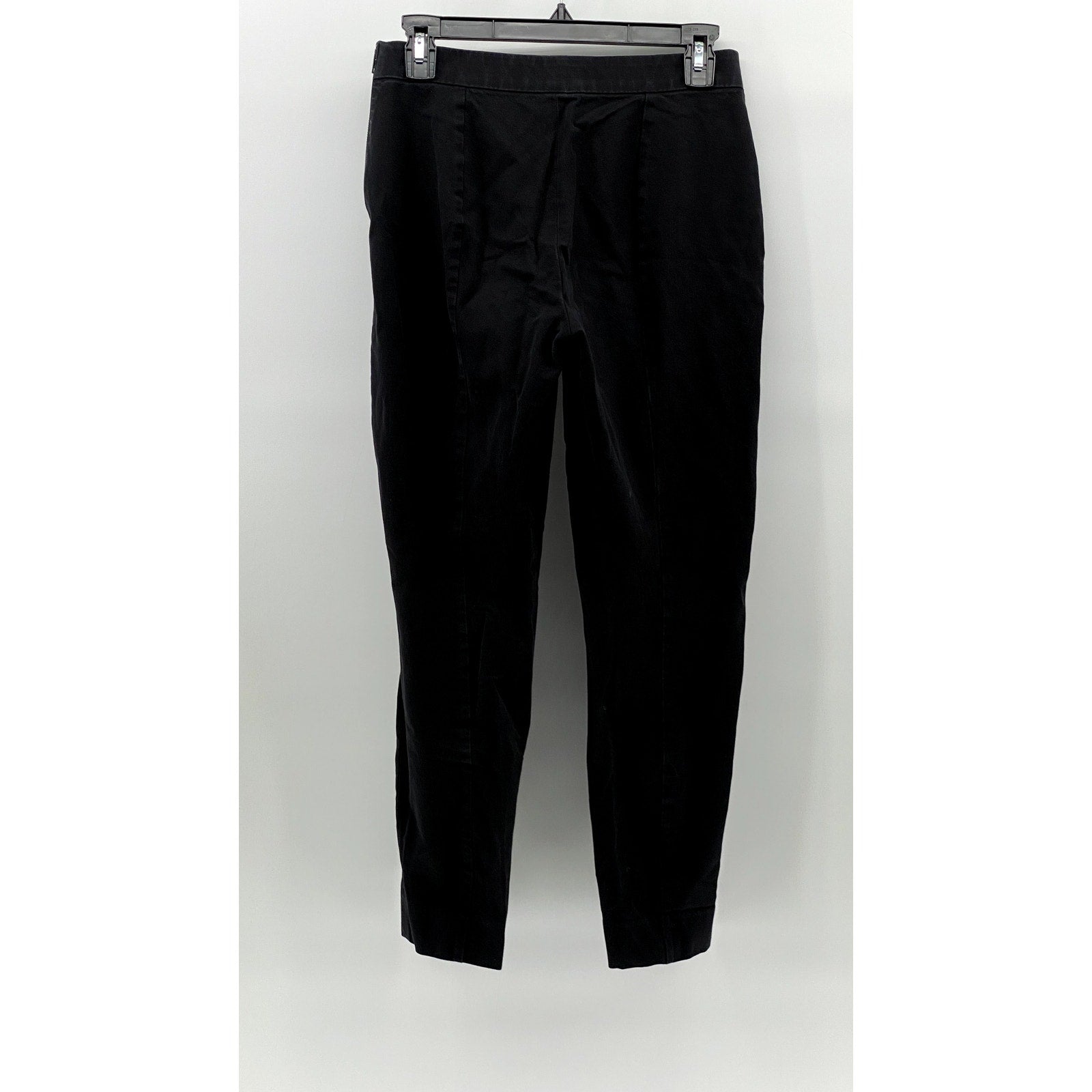 EVERLANE Women's Black Pocketless Slim-Leg Regular-Fit Ankle Pant SZ 4