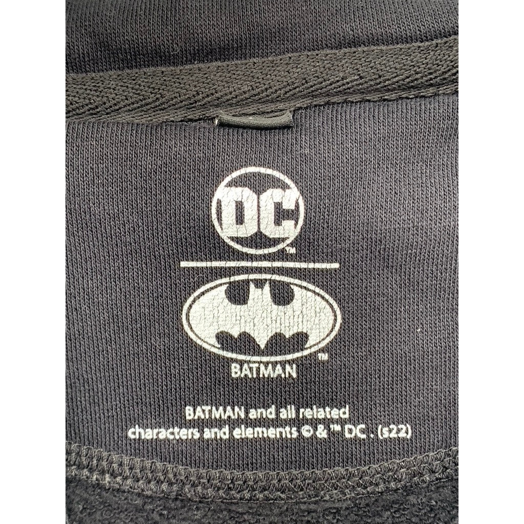 DC BATMAN Unisex Black Graphic Hoodie SZ L
