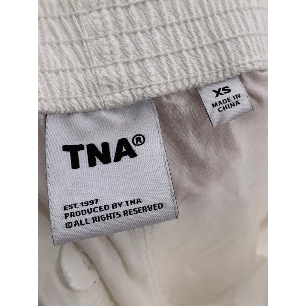 ARITZIA TNA Women's White Solid Straight-Leg Relaxed Fit Pajama Pant SZ XS