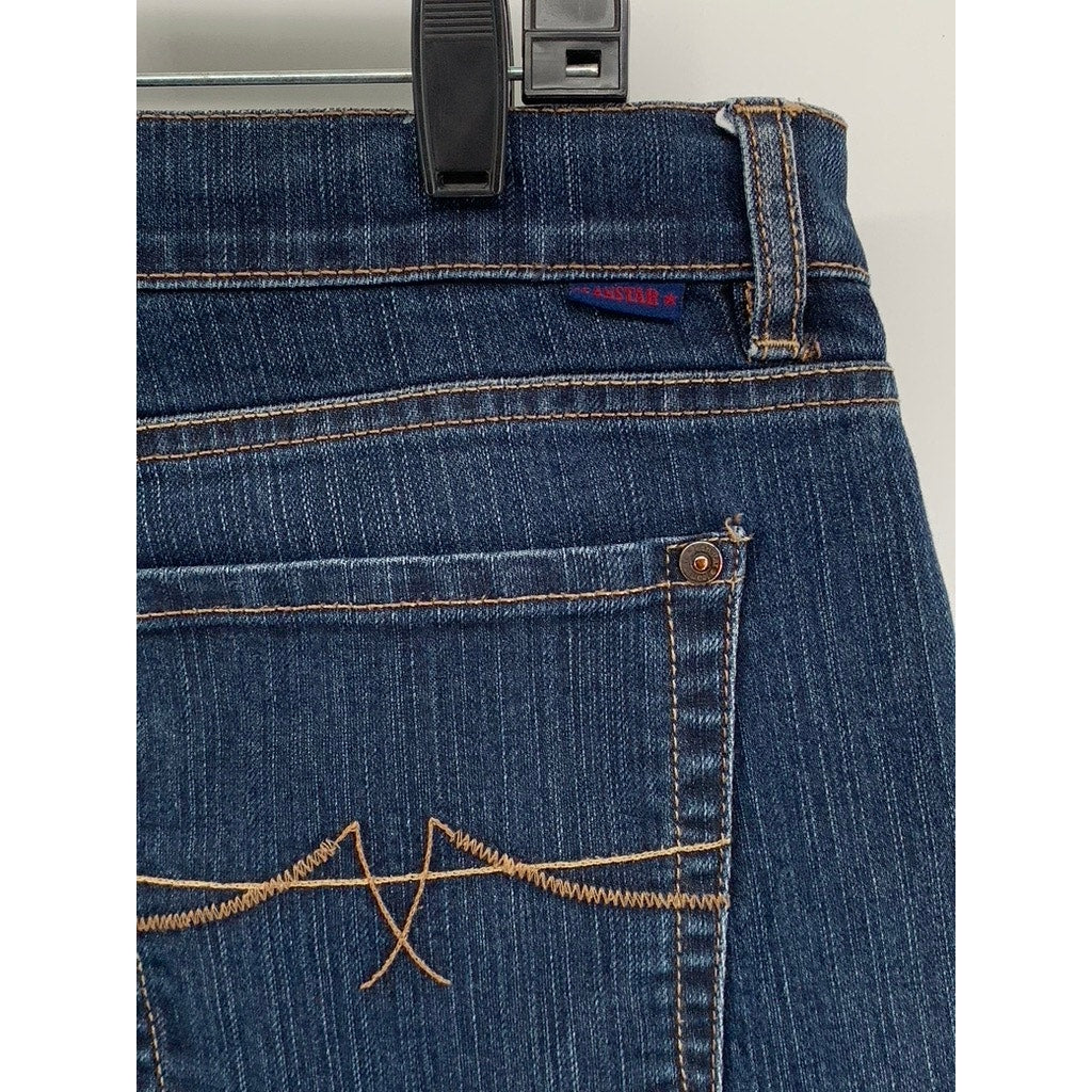 JEANSTAR Women's Petite Blue Denim Flare Jeans SZ 16P