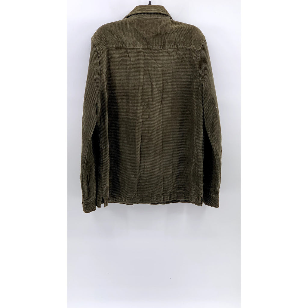 UNION BAY Men's Hunter Green Button Front Corduroy Cotton Shacket SZ M