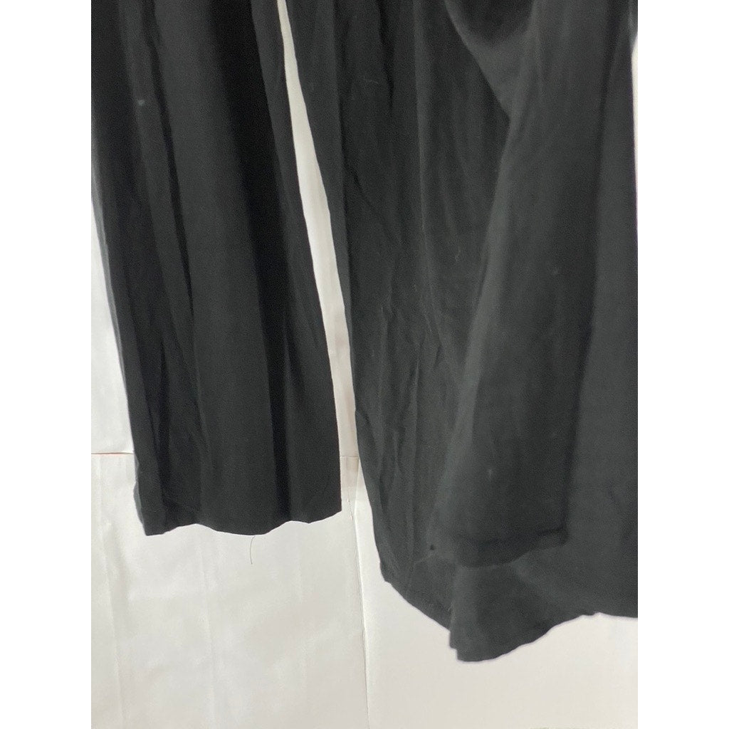 UNBRANDED Women's Black Relaxed-Fit Wrap Pant SZ S