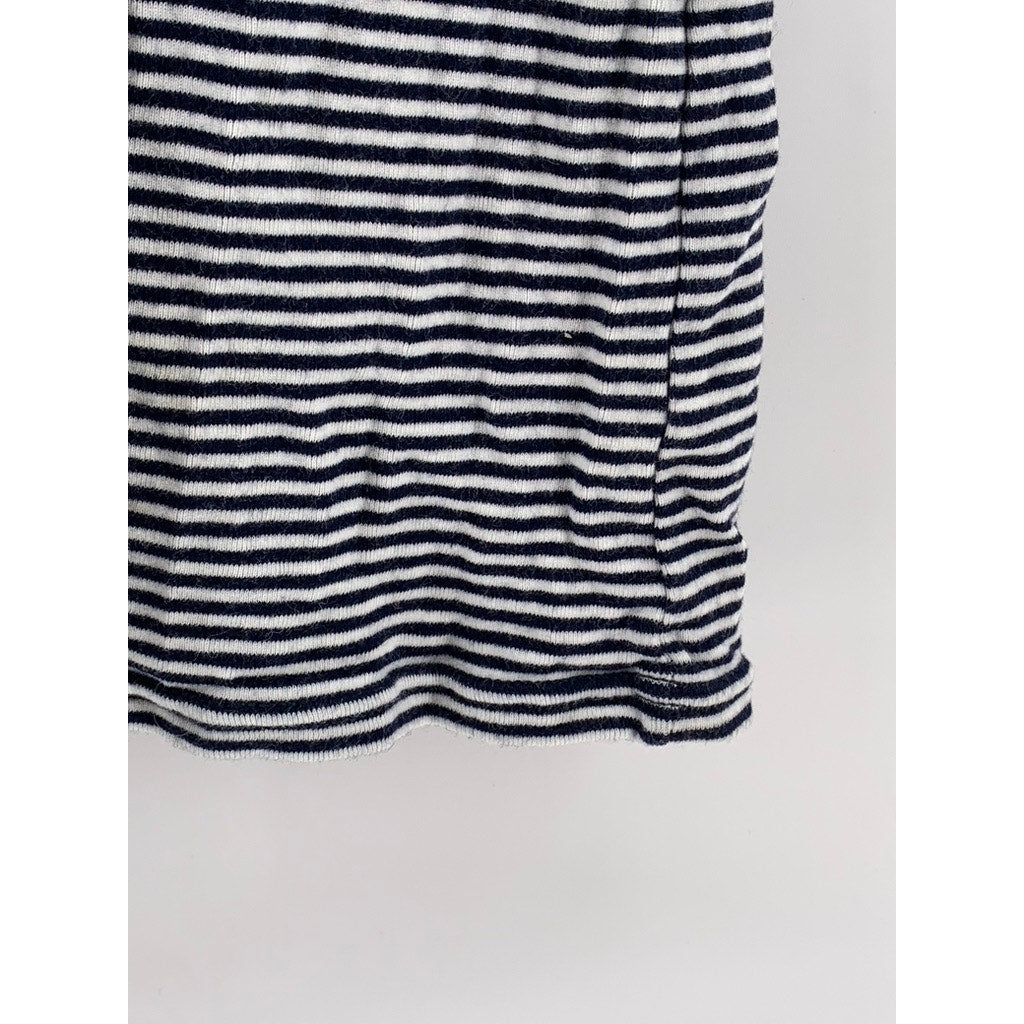 AMERICAN LIVING Women's Navy-White Striped Scoop-Neck Tank Top SZ XL