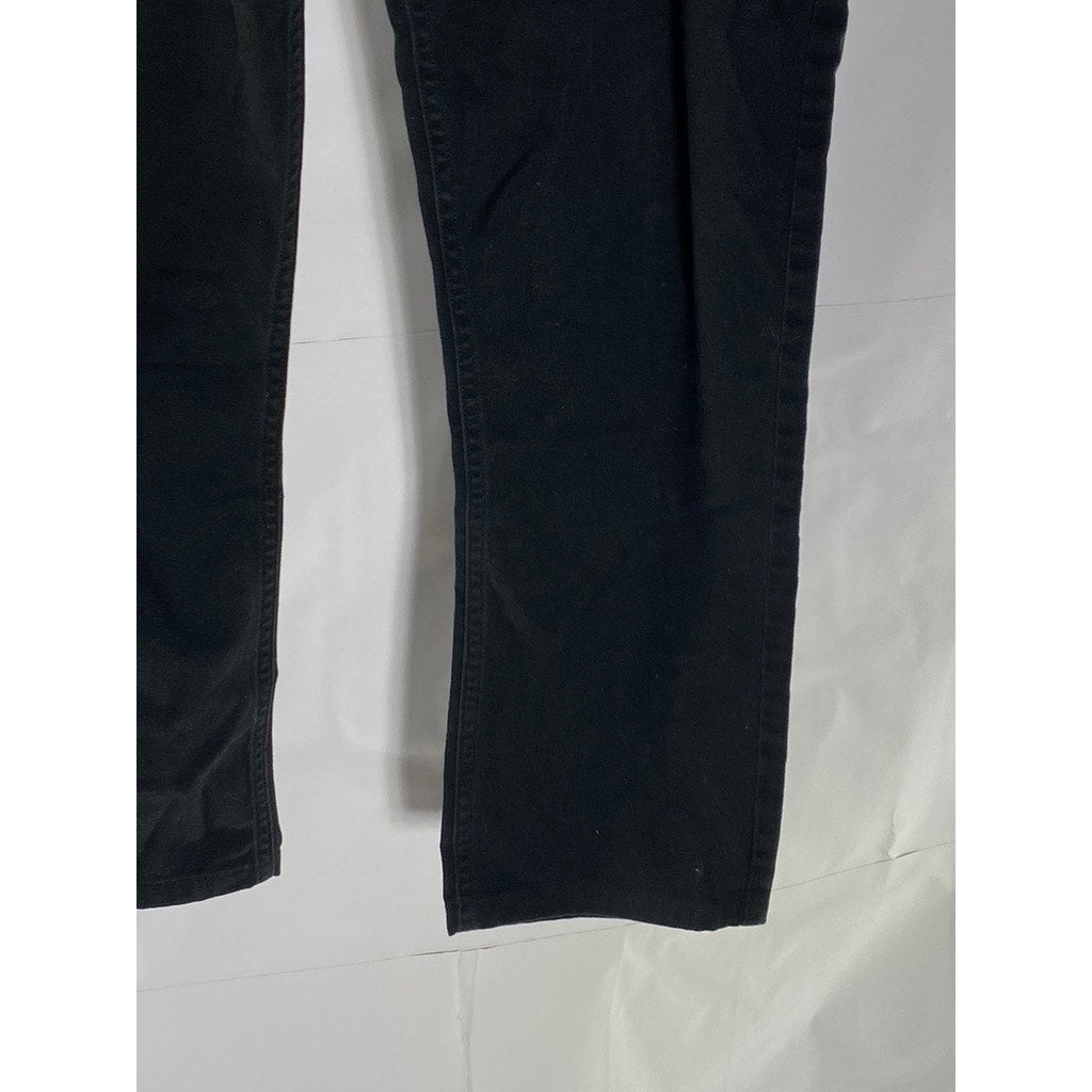 H&M Men's Black Solid Slim-Fit Denim Five-Pocket Jean SZ 32
