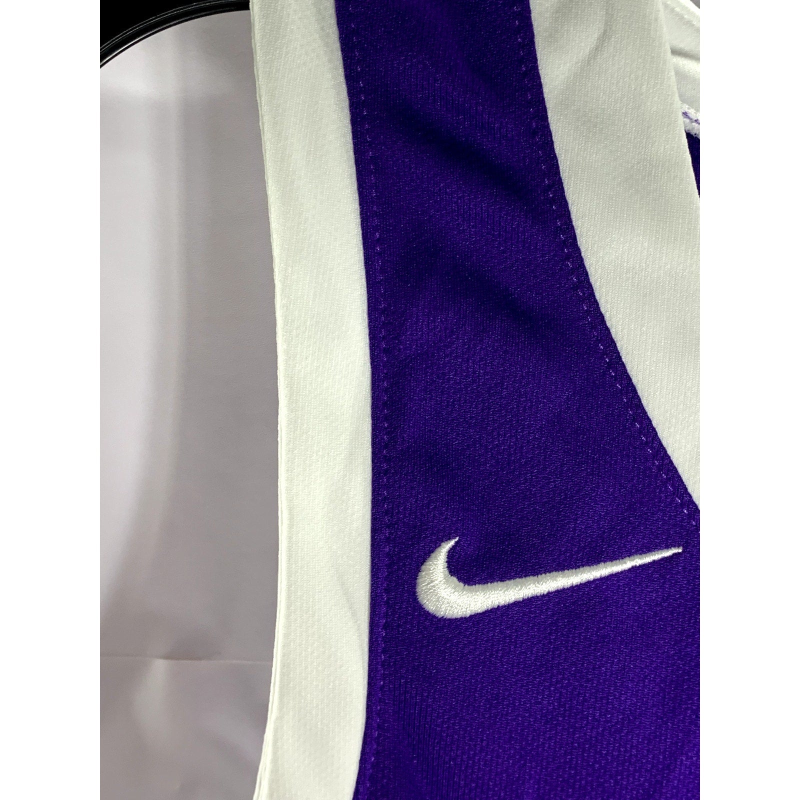 NIKE TEAM Men's Purple/White Custom Dri-Fit Basketball Tank Jersey SZ S
