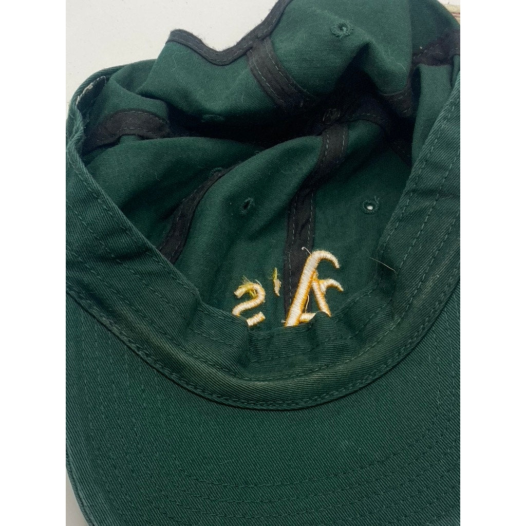 47’ BRAND Women’s Green-Yellow Embroidered A’s Adjustable Hat SZ OS