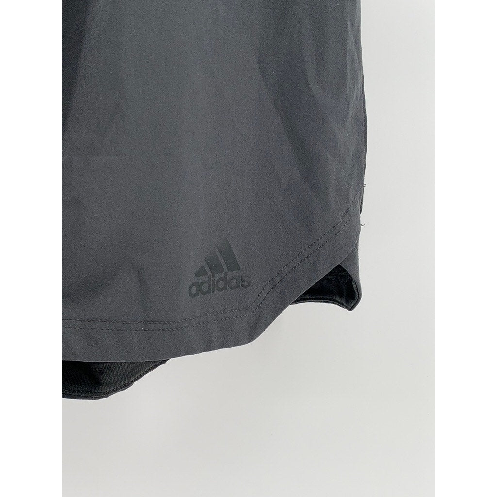 ADIDAS Men's Gray Solid Basketball Shorts SZ M