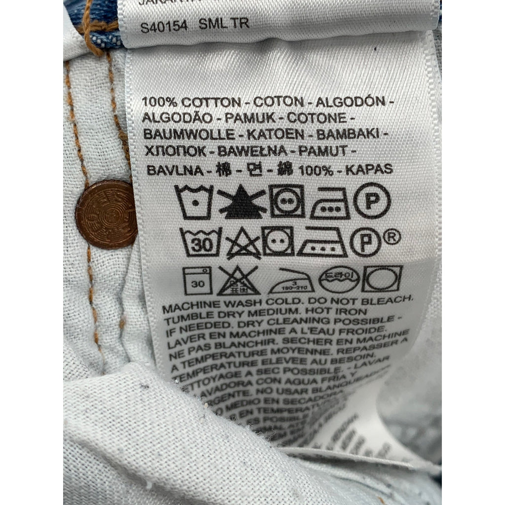 LEVI'S Men's Medium Blue Denim 501 Regular-Fit Slim-Leg Jeans SZ 38X30