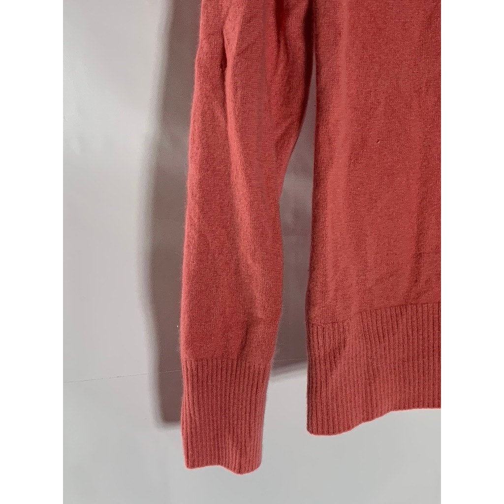 PRESTON & YORK PREMIUM Women's Red Cashmere Mock-Neck Long Sleeve Sweater SZ XS