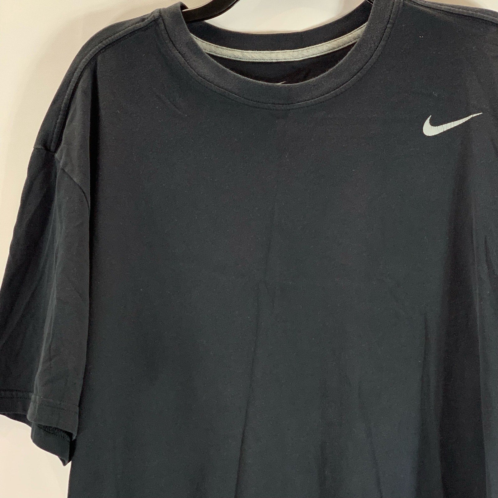 NIKE Men's Black Dri-Fit Version 2.0 Crewneck Short Sleeve T-Shirt SZ 2XL