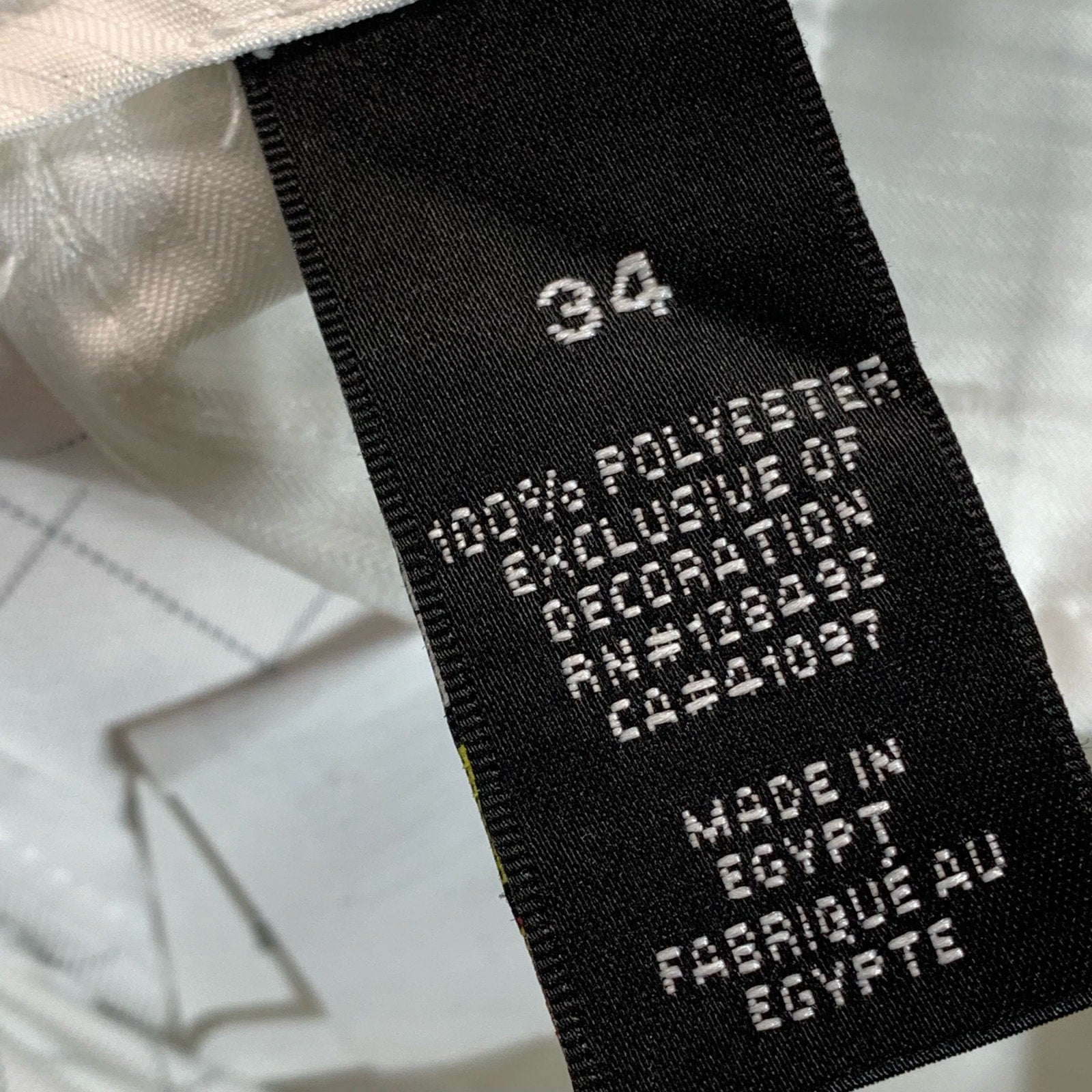 GREG NORMAN Men's White Checkered  Regular-Fit Chino Shorts SZ 34