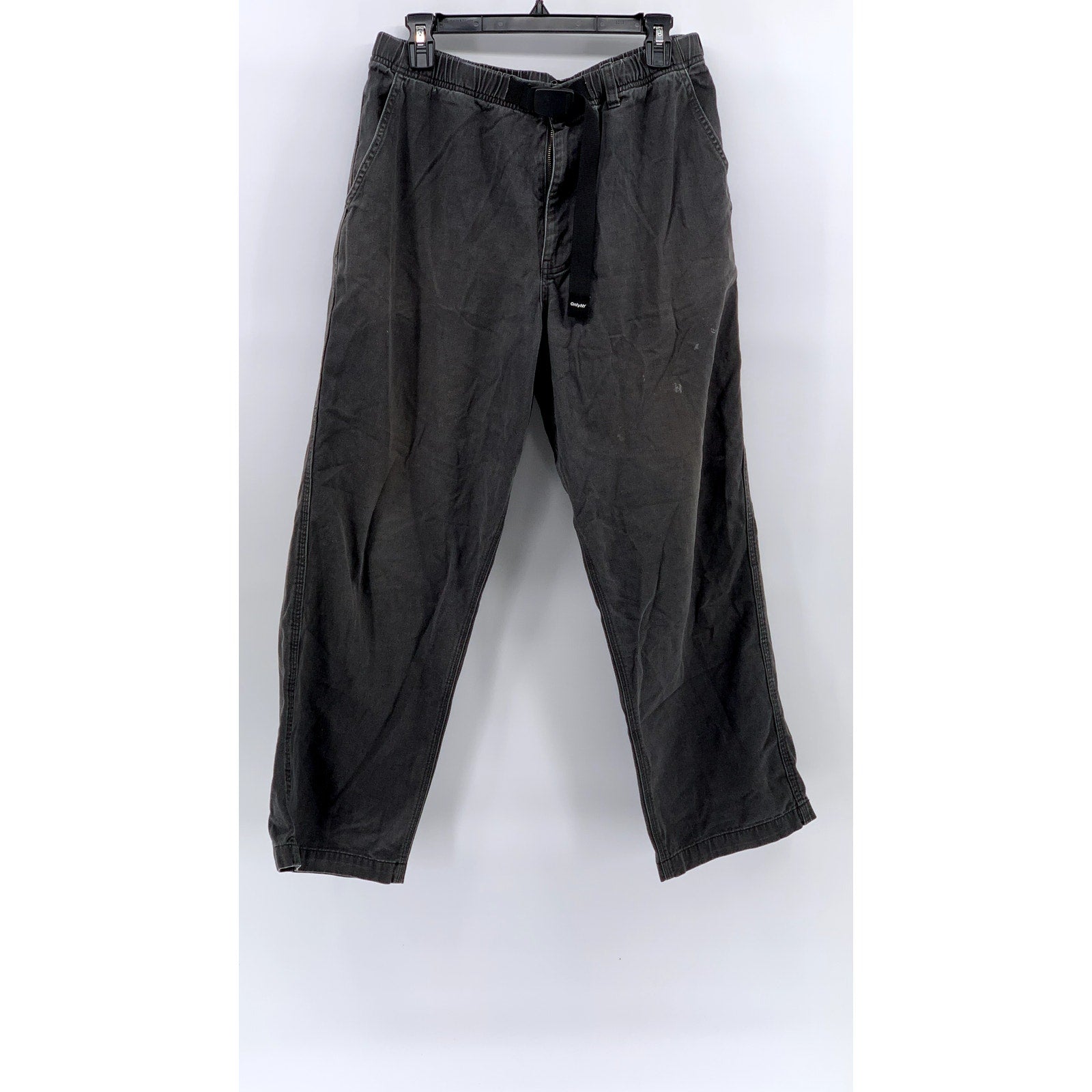 ONLYNY Men's Washed Black Straight Leg Pants SZ M