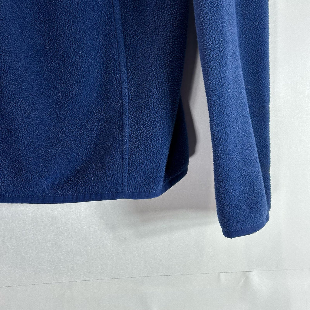 VINEYARD VINES Women's Navy/Aqua Fleece Quarter-Zip Pull-Over Sweatshirt SZ S