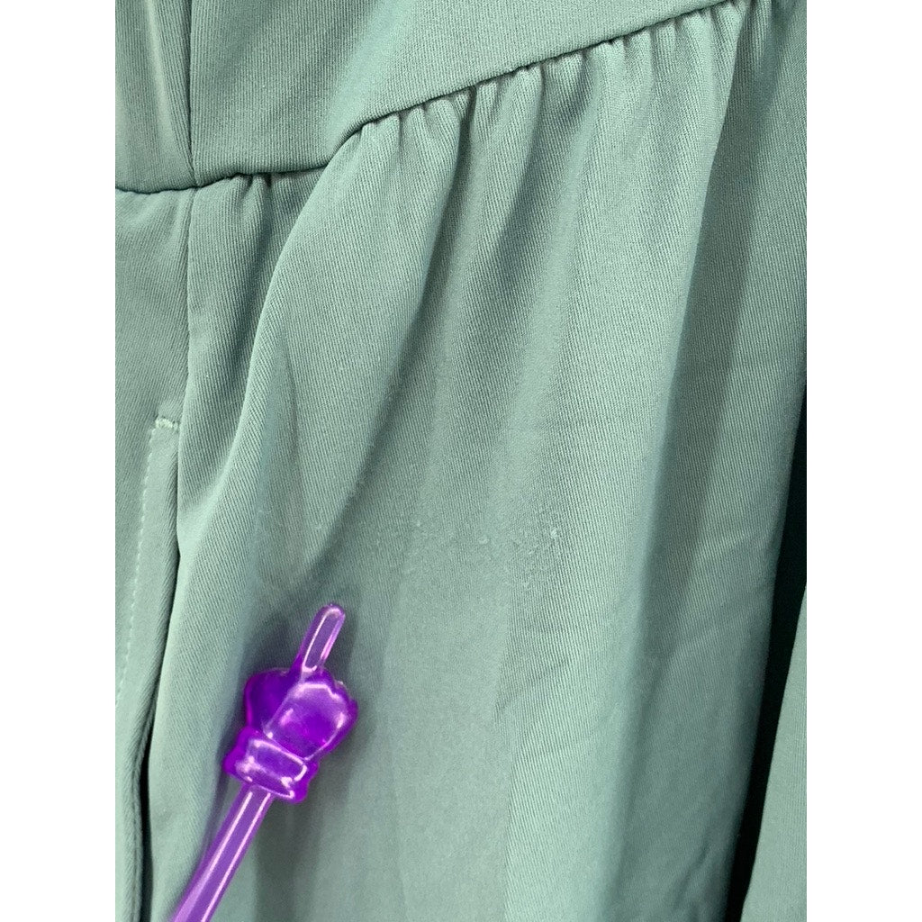 UNBRANDED Women's Plus Green Racerback Maxi Dress SZ 1X