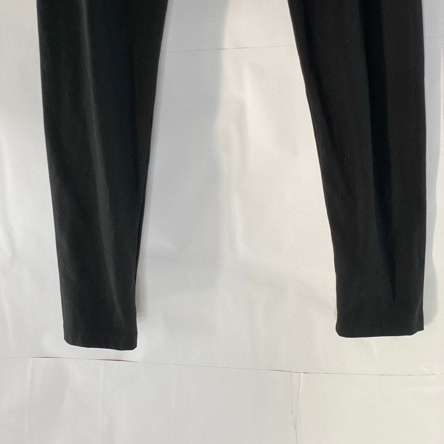 IUGA Women's Black Solid Elastic Waist Casual Leggings SZ S