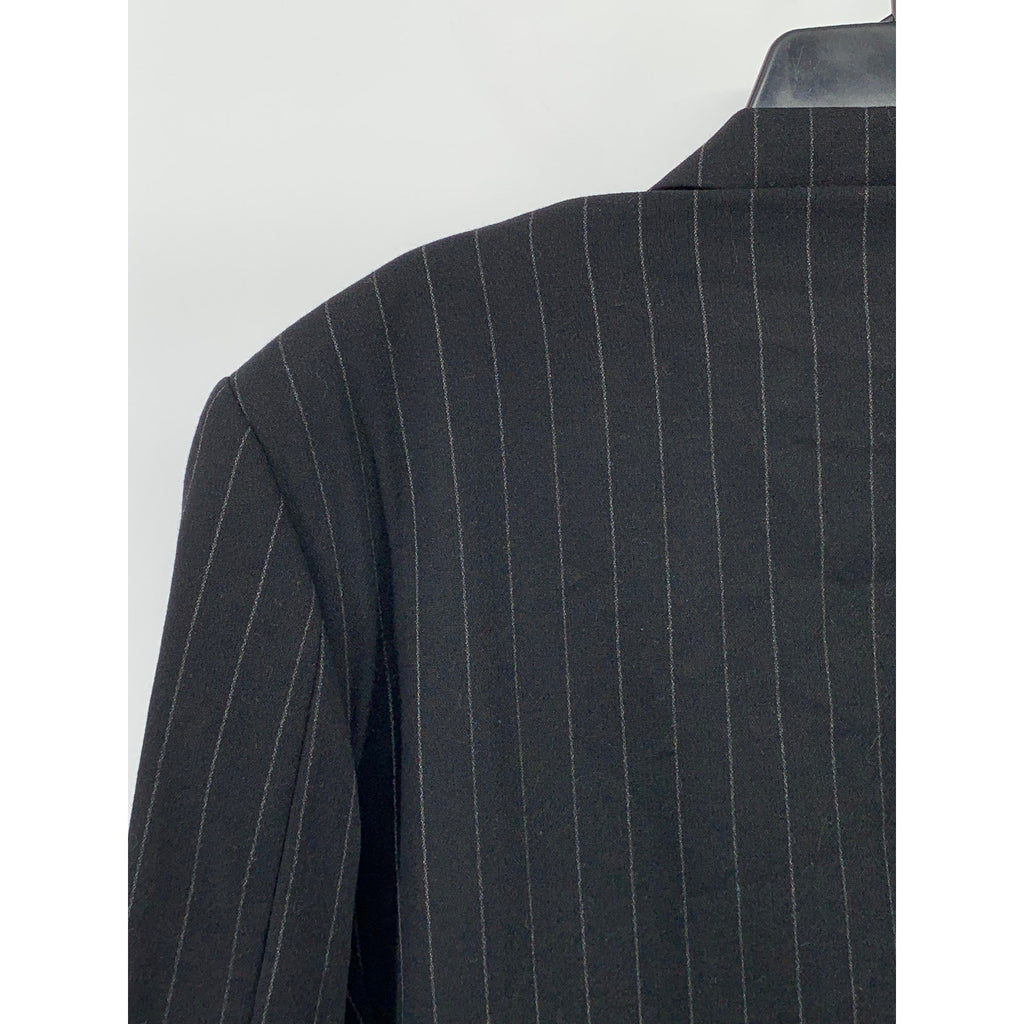 ZIONE NEW YORK Men's Vintage Black Pinstripe Regular Three Button Blazer SZ 41R
