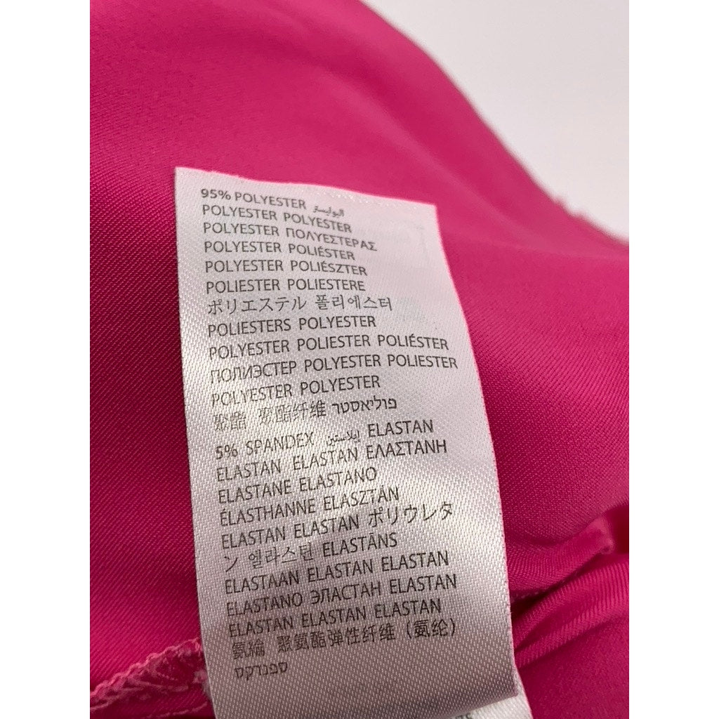 ADIKA Women's Fuchsia Pink Wide-Leg High-Rise Dress Up Pant SZ S