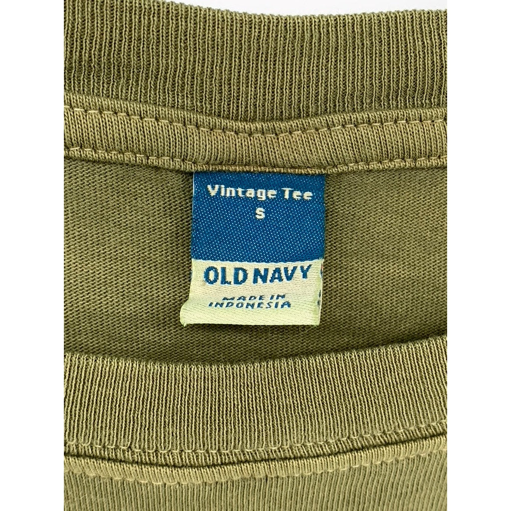 OLD NAVY Women's Olive Green Crewneck Casual Short Sleeve Top SZ S