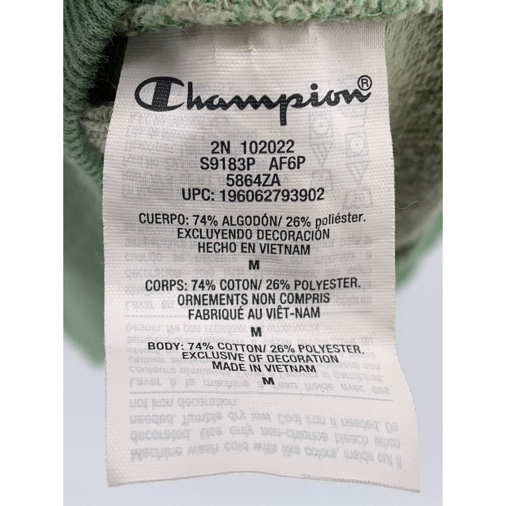CHAMPION Men's Green Camo Print Global Explorer French Terry Hoodie SZ M