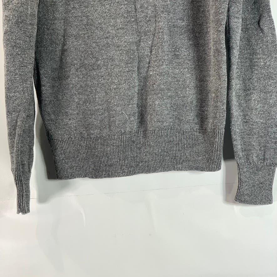 J.CREW Men's Grey Heather Crewneck Cotton/Wool Pullover Sweater SZ S