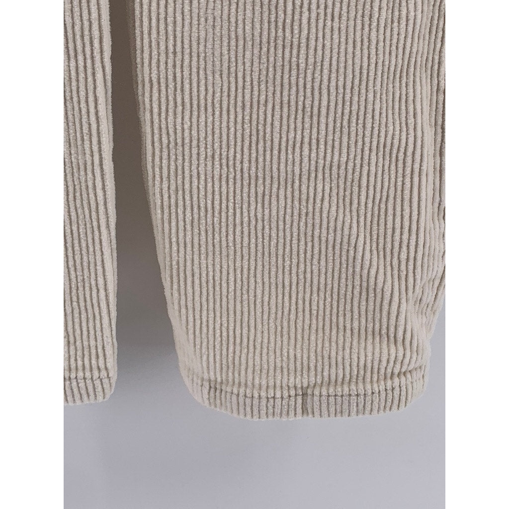 MONKI Women's Beige Corduroy Slim Leg Pants SZ 34(US2)