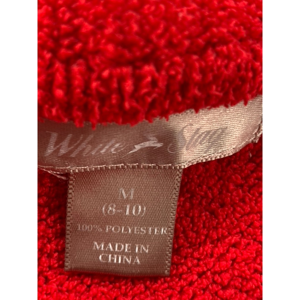 WHITE STAG Women's Red Crewneck Knit Pullover Sweater SZ M