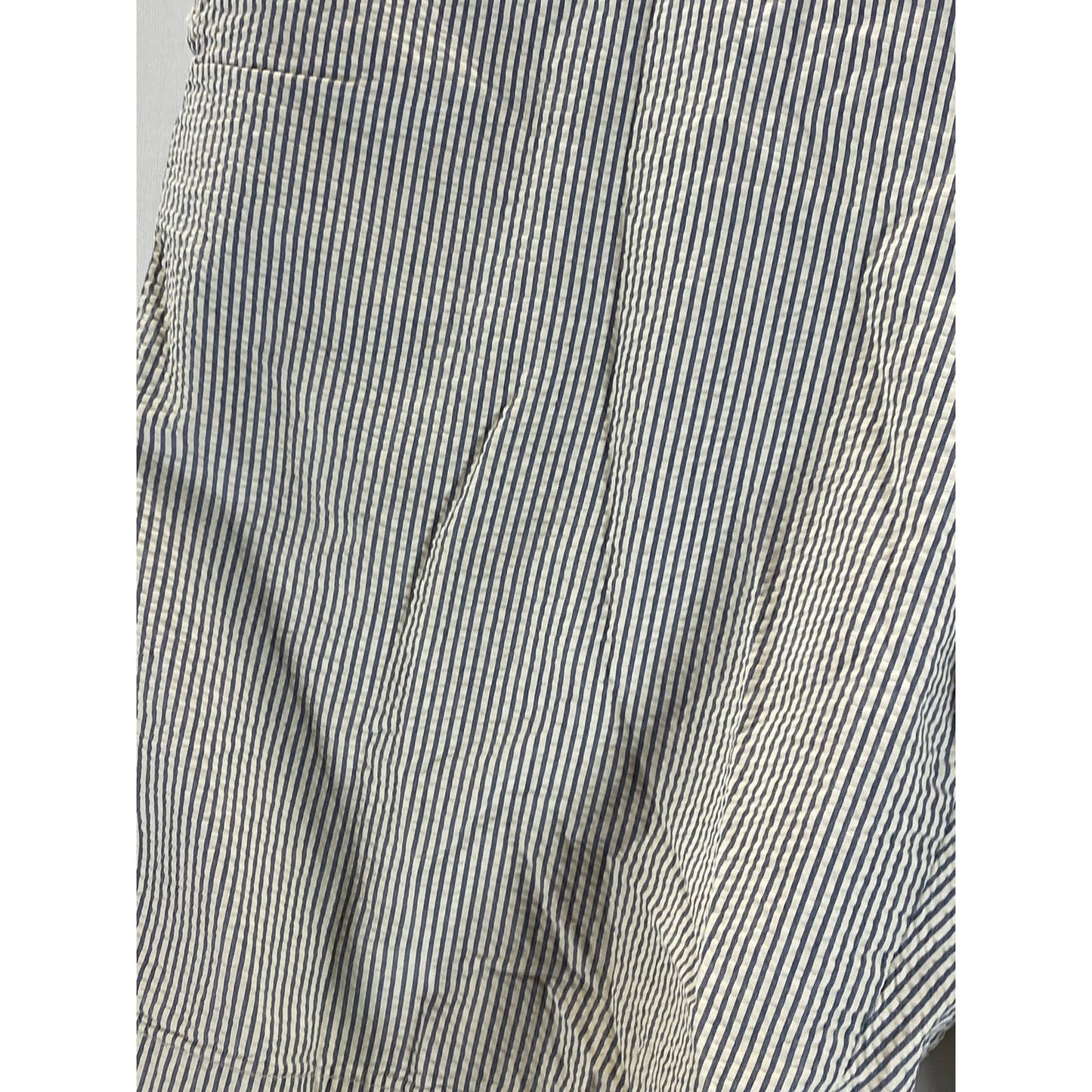 J.CREW CLUB Men's Gray Seersucker Regular-Fit 11" Chino Shorts SZ 35