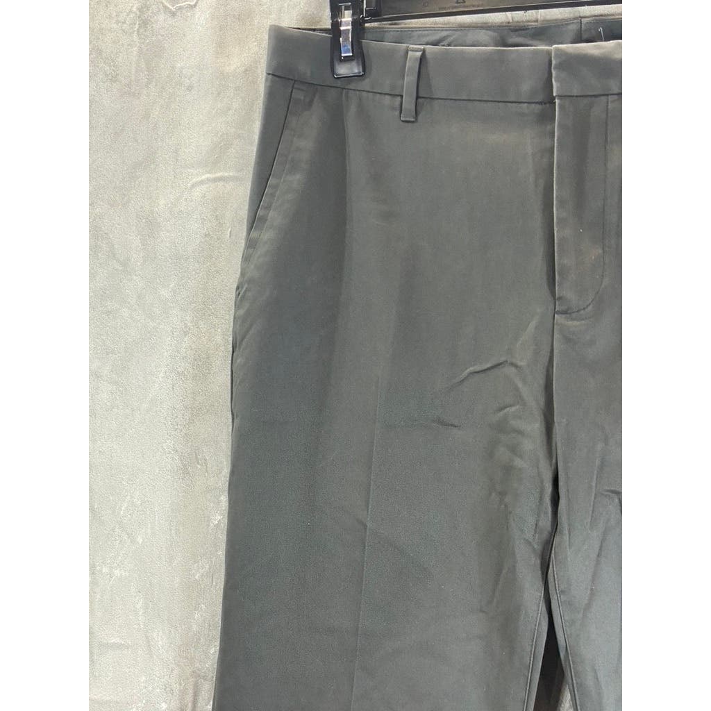 BONOBOS Men's Grey Friday Straight Leg Flat Front Dress Pants SZ 35X32