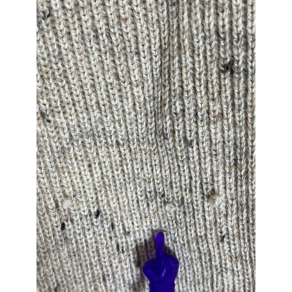 ARAN WOOLLEN MILLS Men's Beige Crewneck Knit Wool Pullover Sweater SZ XL