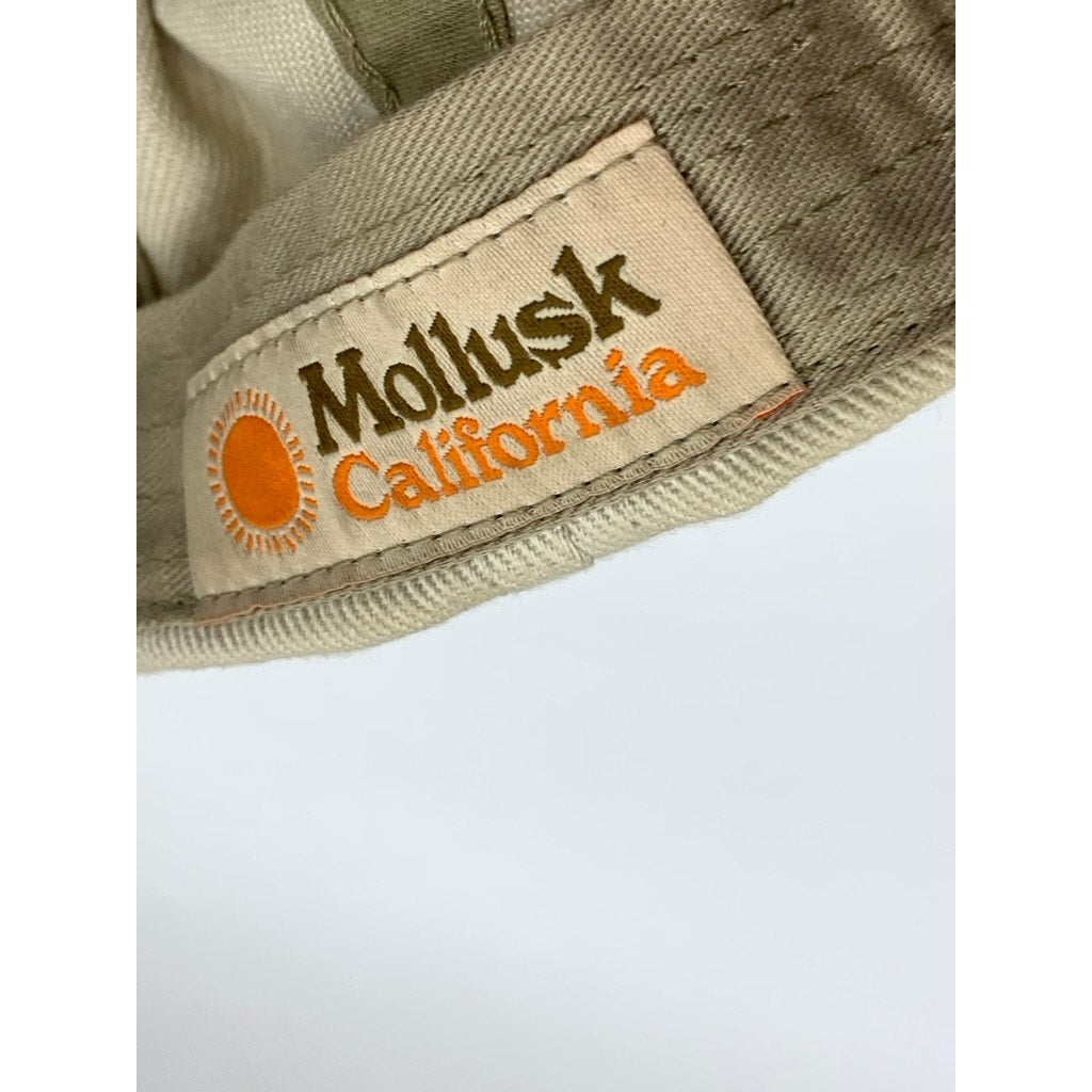 MOLLUSK Men's Beige Embroidered Adjustable Basketball Hat SZ OS